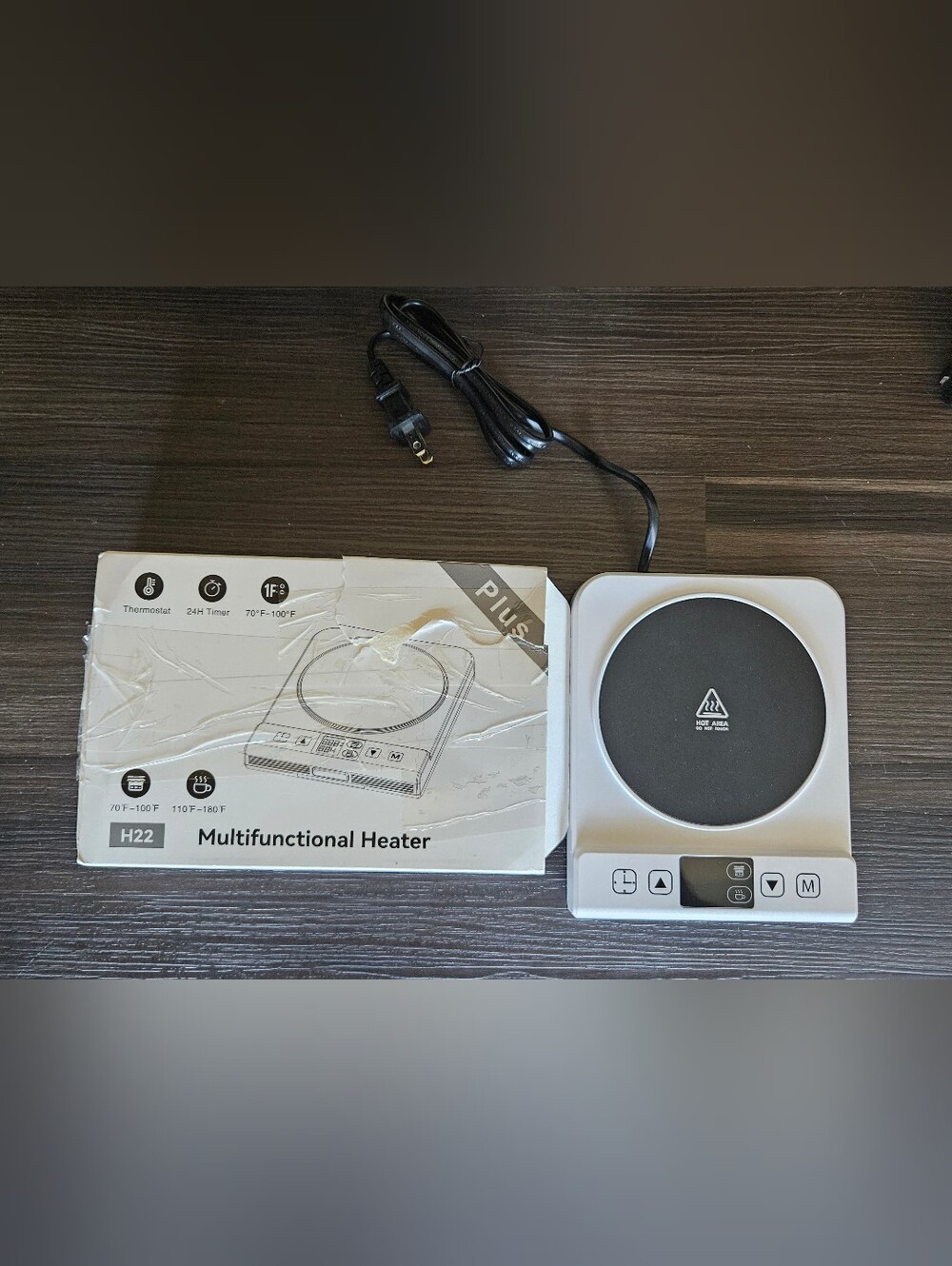 Multifunctional White Electric Heater Hot Plate with Digital Controls